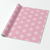Amal Star Lattice in Pink Cadeaupapier (Uitgerold)