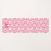 Amal Star Lattice in Pink Personalized Yogamat (Achterkant (horizontaal))