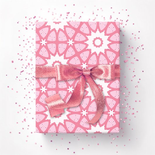 Amal Star Lattice in Roze Cadeaupapier