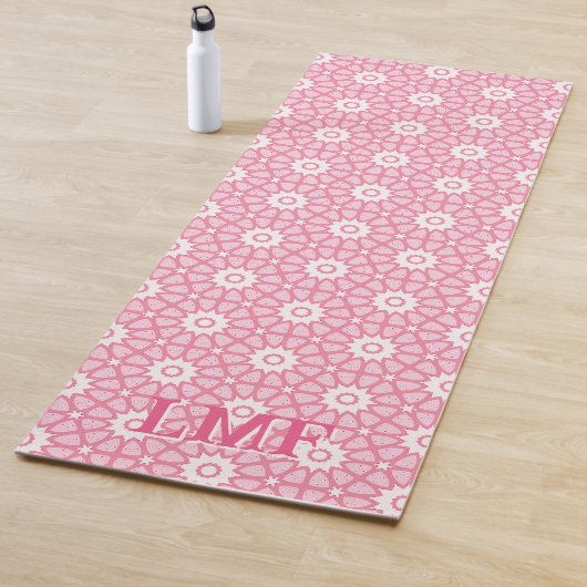 Amal Star Lattice in Roze Persoonlijk Yogamat (In situ)