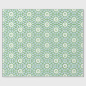 Amal Star Lattice in Slate and Green Cadeaupapier (Vlak)