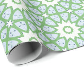 Amal Star Lattice in Slate and Green Cadeaupapier (Rol Hoek)