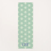 Amal Star Lattice in Slate and Green Personalized Yogamat (Voorkant)