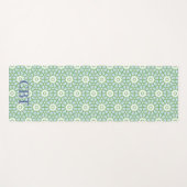 Amal Star Lattice in Slate and Green Personalized Yogamat (Voorkant (horizontaal))