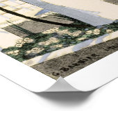 Amalfi, afbeelding van een vrouw in een gele jurk poster (Hoek)