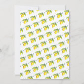 Amalfi aquarel Citroenen vintage bruiloft Kaart (Achterkant)