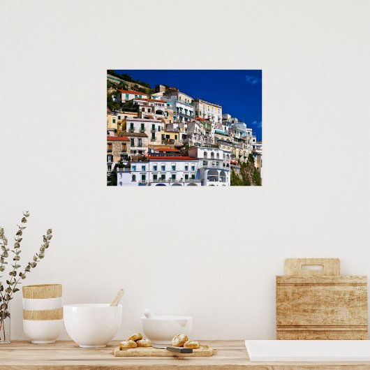 Amalfi Architecture Poster (Keuken)