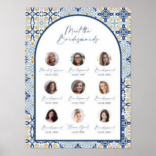 Amalfi Blue Tile ontmoet de Bridesmaids Bride Show Poster