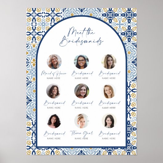 Amalfi Blue Tile ontmoet de Bridesmaids Bride Show Poster (Voorkant)