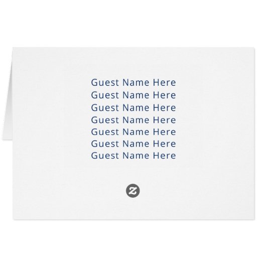 Amalfi Blue Tile Table Number Horizontale kaart (Achterkant Horizontaal)