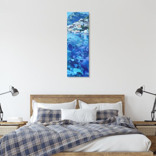 Amalfi Blues Canvas Afdruk (Insitu (Slaapkamer))