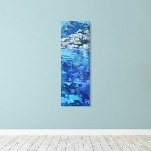 Amalfi Blues Canvas Afdruk (Insitu (Houten vloer))