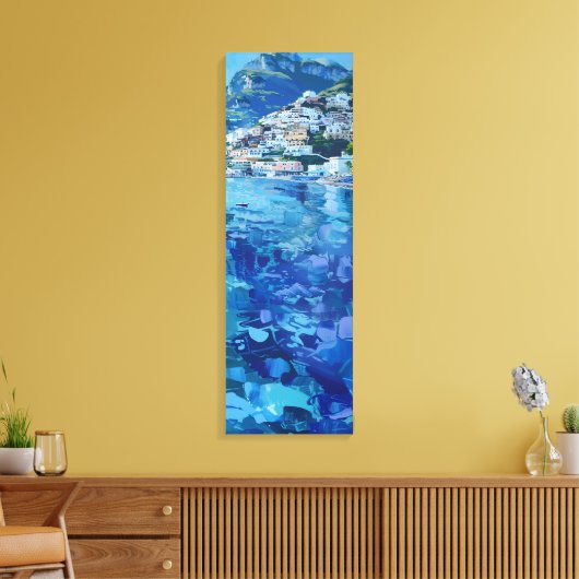 Amalfi Blues Canvas Afdruk (Insitu (Woonkamer))