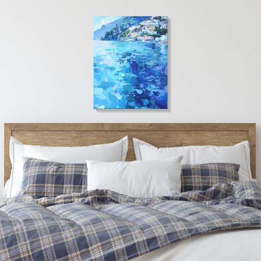 Amalfi Blues Canvas Afdruk (Insitu (Slaapkamer))