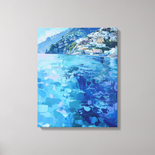 Amalfi Blues Canvas Afdruk