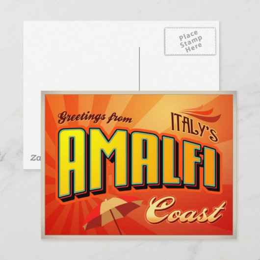 AMALFI BRIEFKAART (Voorkant / Achterkant)