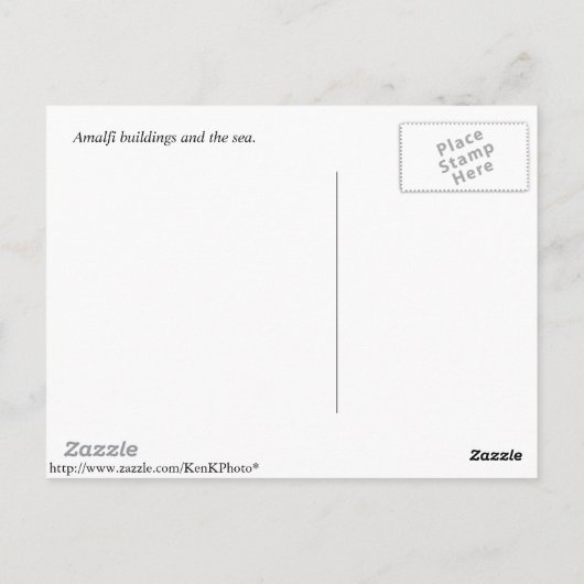 Amalfi Briefkaart (Achterkant)