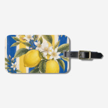 Amalfi Cabana Luxe Strandhanddoek | Blauw & Citroe