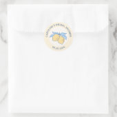 Amalfi Citroen Bruidsdouche Ronde Sticker (Tas)