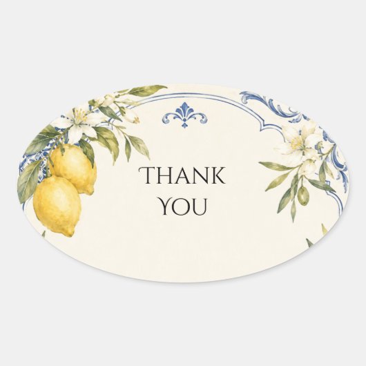 Amalfi Citroen Mediterrane Sticker (Voorkant)