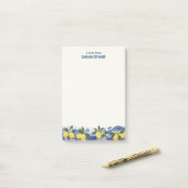 Amalfi-citroen Persoonlijke Italiaanse Citroen Post-it® Notes (Op bureau)