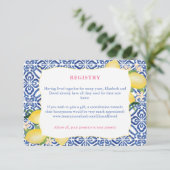 Amalfi citroenen bruiloft goed wensen, accommodati informatiekaartje (Staand voorkant)