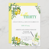 Amalfi Citrus Invitation - Birthday Kaart (Voorkant / Achterkant)