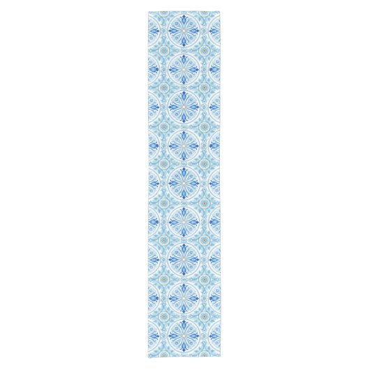 Amalfi Coast Amore Mediterranean Tile Korte Tafelloper (Voorkant)