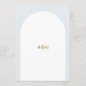 Amalfi Coast Arch Italy Lemons Wedding Itinerary Programmakaart (Achterkant)