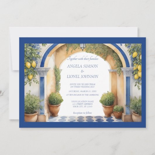 Amalfi Coast Archway Mediterraan uitzicht Kaart (Voorkant)