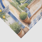 Amalfi Coast Archway Mediterraan uitzicht Tissuepapier (Detail)