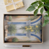 Amalfi Coast Archway Mediterraan uitzicht Tissuepapier (Geschenk)