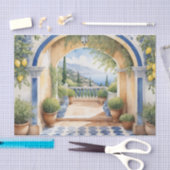 Amalfi Coast Archway Mediterraan uitzicht Tissuepapier (Craft)