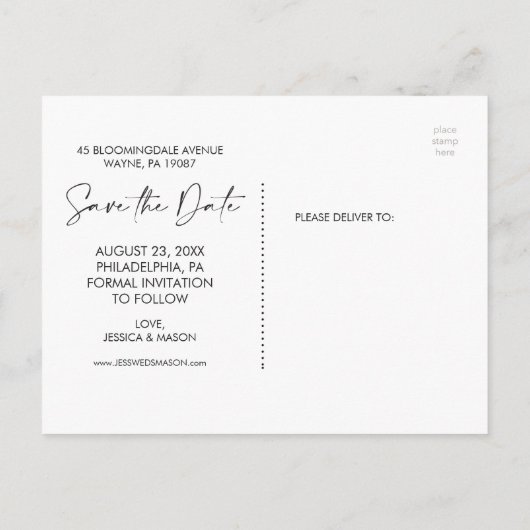 Amalfi Coast Bewaar de datum Briefkaart (Achterkant)