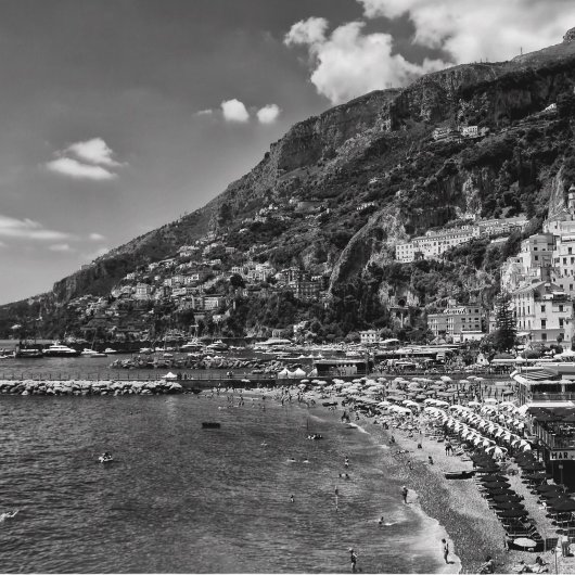 Amalfi Coast Black en Photography Briefkaart