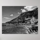 Amalfi Coast Black en Photography Poster (Voorkant)