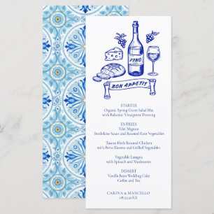 Amalfi Coast Bon Appetit Wijn & Kaas Bruiloft Menu