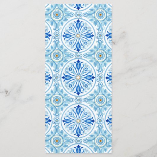 Amalfi Coast Bon Appetit Wine & Cheese Wedding Menu (Achterkant)