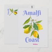 Amalfi coast briefkaart (Voorkant / Achterkant)