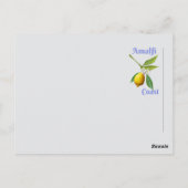 Amalfi coast briefkaart (Achterkant)