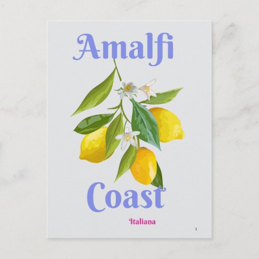 Amalfi coast briefkaart (Voorkant)