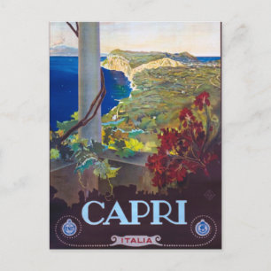 Amalfi Coast Capri Italië Europa Vintage Travel Briefkaart