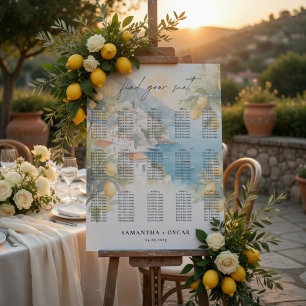 Amalfi Coast Citroen Huwelijks  Poster