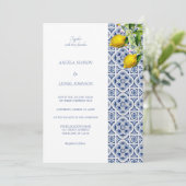 Amalfi Coast Citroen Tegels Italië Kaart (Staand voorkant)