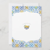 Amalfi Coast Coastal Italiaans Vrijgezellenfeest U Kaart (Achterkant)