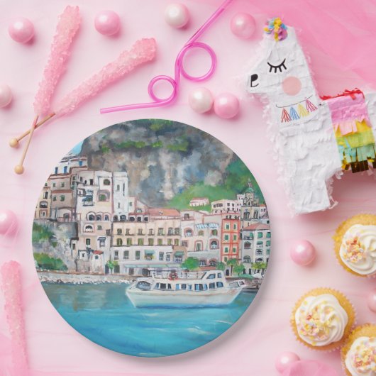 Amalfi Coast - Custom Paper Bord 9" (Feest)