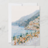 Amalfi Coast Destination Wedding Invitation Kaart (Achterkant)