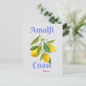 Amalfi coast feestdagenkaart (Staand voorkant)