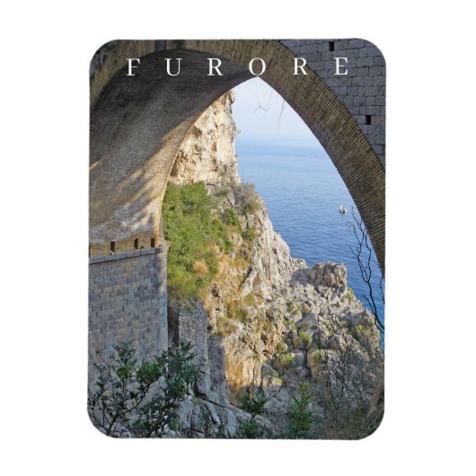 Amalfi Coast Furore uitzicht koelkastmagneet Magneet (Verticaal)