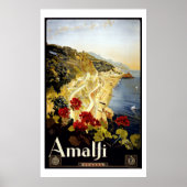  Amalfi Coast Italia - reisposter Poster (Voorkant)